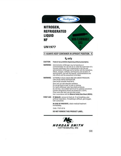 Nitrogen Refrigerated Liquid (Nitrogen Liquid)